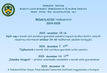 Beiskolázási tájékozatató 